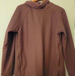 L.L. Bean Cowlneck Waffle Knit Sweater